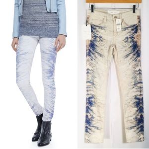 IRO JEANS Paris | Nedira Splash-Print Skinny Jeans Luxury Denim Size: 25 NWT